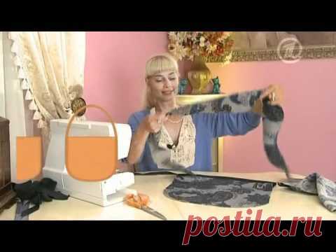 Сумка-баул из остатков.
