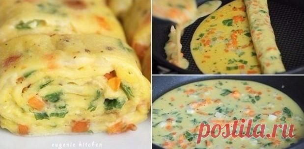 Яркие сочные роллы из омлета! Отличная идея, готовим?
РОЛЛЫ ИЗ ОМЛЕТА ПО-КОРЕЙСКИ

Ингредиенты:

— 3 яйца

— 1 ст. ложка молока

— 1 ст. ложка нарезанной моркови

— 1 ст. ложка нарезанного репчатого лука

— 1 ст. ложка нарезанного зеленого лука

— соль и свежемолотый черный перец по вкусу

Приготовление: