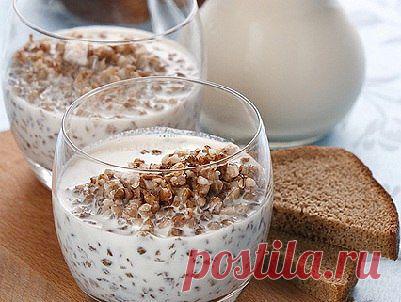 Чистим сосуды и кишечник кефиром с гречкой