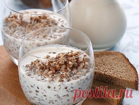 Чистим сосуды и кишечник кефиром с гречкой