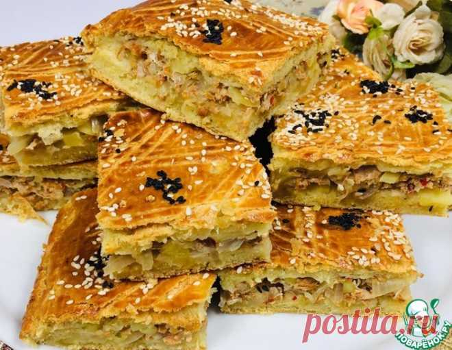 Пирог с мясом и картофелем – кулинарный рецепт