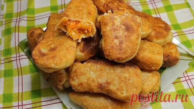 Самые Вкусные Пирожки с Капустой!  Рецепт очень простой и аппетитный!