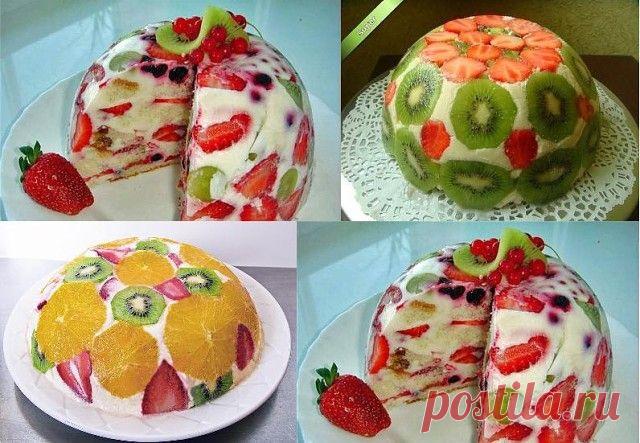 ** ФРУКТОВЫЙ ТОРТ ** - ОН БЕЗ ВЫПЕЧКИ.