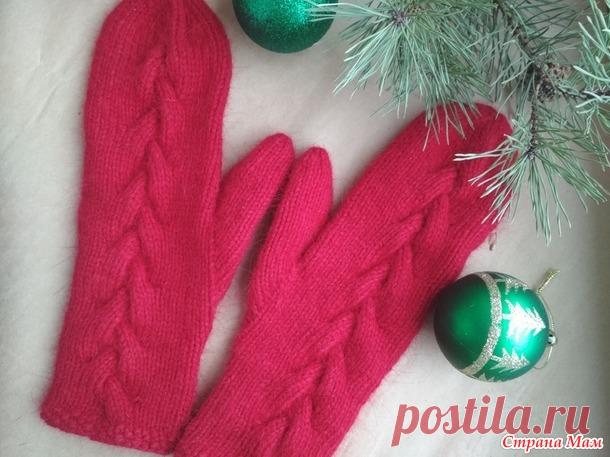 Варежки из пряжи 