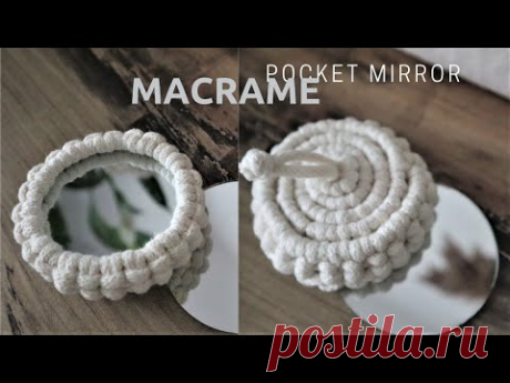 (1) DIY Macrame Case for Pocket Mirror Tutorial - YouTube