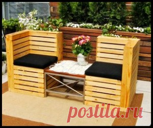 Скамейка из поддонов своими руками: мастер класс (с фото)