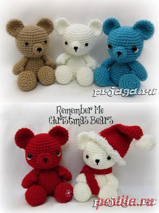 Игрушки крючком – медведи