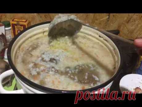 Чем кормить щенков САО: каша рисовая с требухой и овощами.