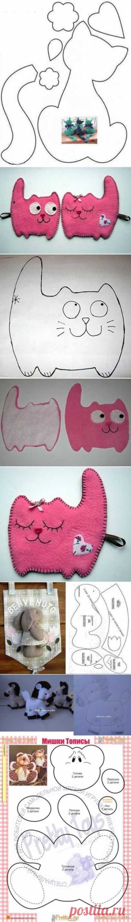 Большая подборка выкроек для мягких игрушек - Рукоделие