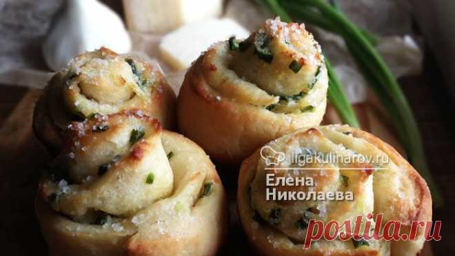 Завитушки с чесноком и зеленым луком – рецепт с фото от Лиги Кулинаров, пошаговый рецепт