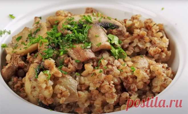 Гречка тает во рту: сделали с бульоном, молоком, грибами и тертым сыром