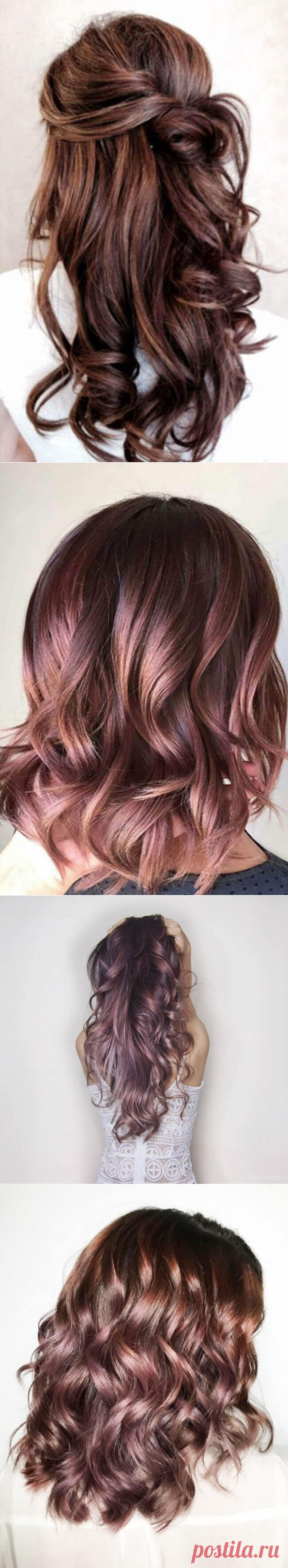 Шоколадно-лиловый оттенок для восхитительных брюнеток, чудесная тенденция в окрашивании, которую стоит попробовать | Чаровница и проказница
