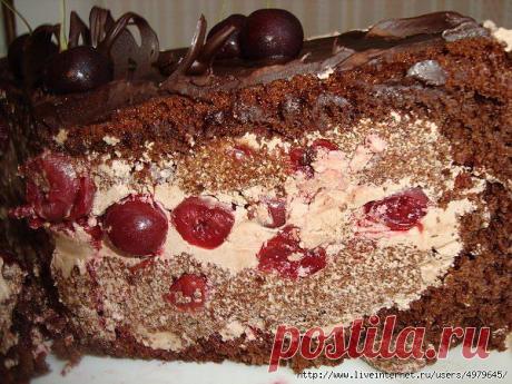 ТОРТ *ПЬЯНАЯ ВИШНЯ* .