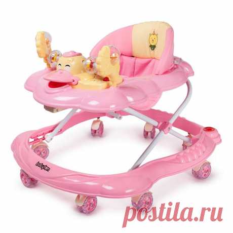 Ходунки Babyton QUACK Прочные, красочные ходунки Babyton предназначены для малышей от 6 месяцев, весом до 12 кг и ростом не более 86 см. столик со съемными игрушками несколько положений по высоте широкая рама для поддержки…
