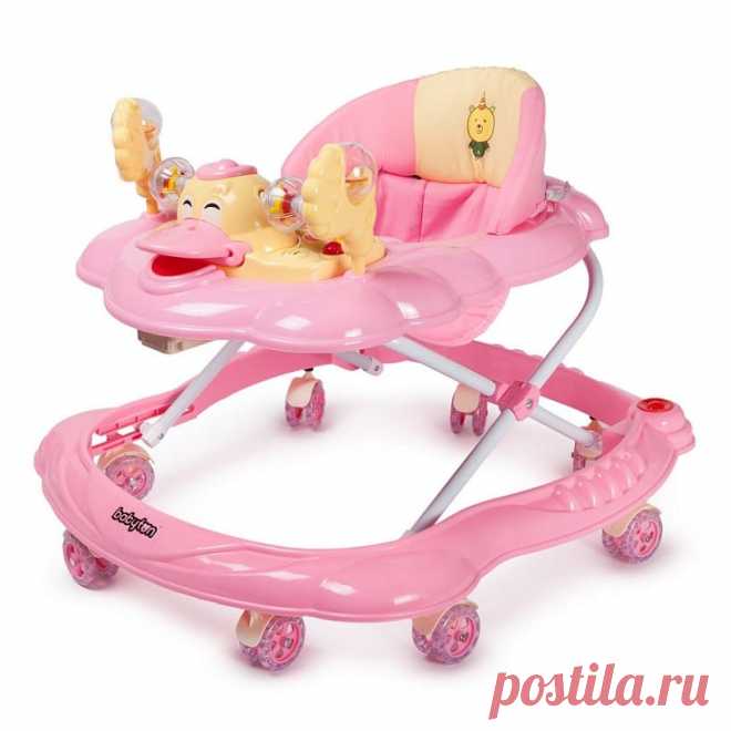 Ходунки Babyton QUACK Прочные, красочные ходунки Babyton предназначены для малышей от 6 месяцев, весом до 12 кг и ростом не более 86 см. столик со съемными игрушками несколько положений по высоте широкая рама для поддержки…