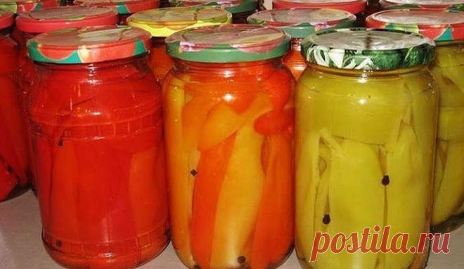 Рецепт перца сладкого в маринаде на зиму