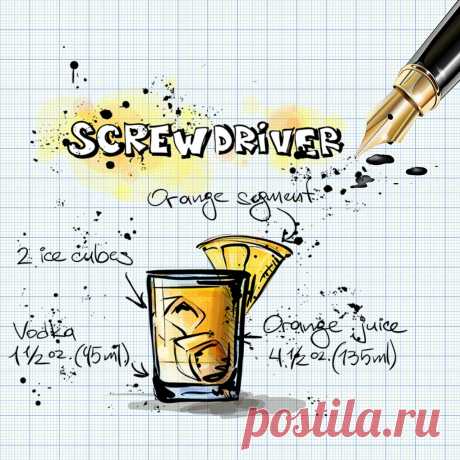 10 рецептов популярных коктейлей 🍸 в картинках - Double Whiskey | АлкоБлог
