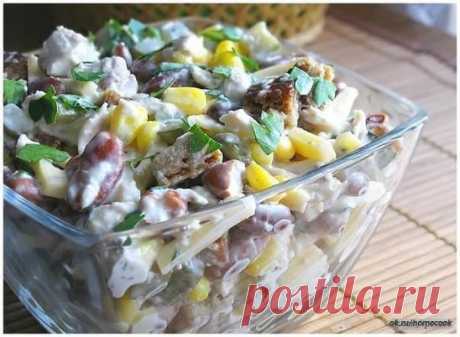 15 рецептов салата с фасолью: