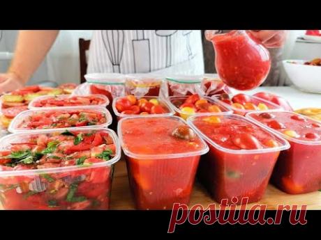Большая Заморозка Помидоров на Зиму! Для чего замораживаю и Как храню