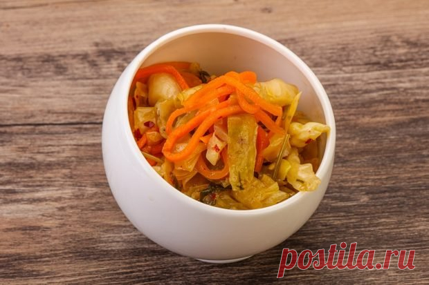 Капустный салат с морковью — Сад Заготовка