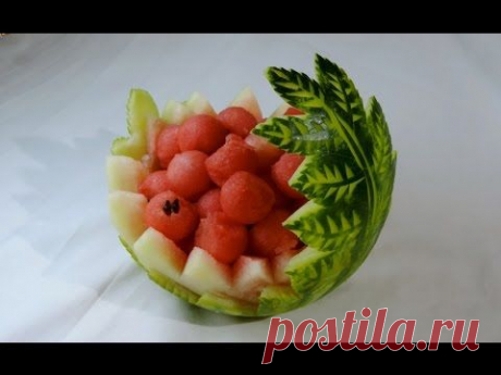 Watermelon carved by J.Pereira Art Carving Fruits and vegetables