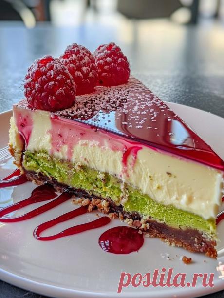 Elegant Pistachio Raspberry Crunch Cheesecake - Delectable Recipe Experience the delightful combination of creamy cheesecake, crunchy pistachios, and sweet raspberry preserves with this elegant Pistachio Raspberry Crunch