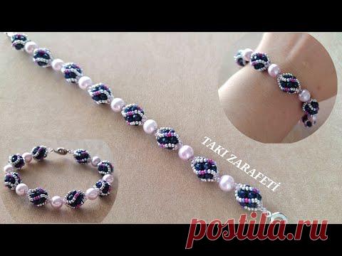 ŞIK VE KOLAY TOP BİLEKLİK YAPIMI /STYLISH AND EASY TOP BRACELET MAKING/DİY