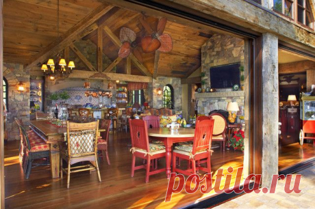 Barbeque House - traditional - family room - minneapolis - by Gabberts Design Studio