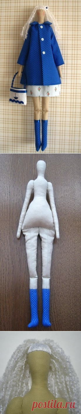 Кукла тильда в плаще. Выкройка и мастер-класс.