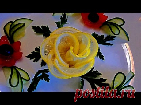 7 ЛАЙФХАКОВ КАК КРАСИВО НАРЕЗАТЬ ЛИМОН! Быстро и легко! Как красиво оформить стол