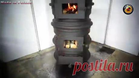 Гаражная печь из колёсных дисков