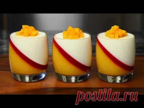 Рецепт панна котты с манго