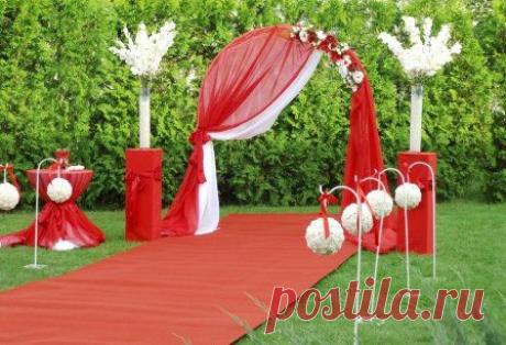 свадебное оформление красно -белом стиле - Поиск в Google
