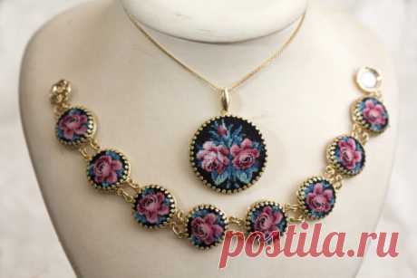 (13) Gallery.ru / Foto #35 - Mis joyas con microbordado Petit Point - pinchuk-art