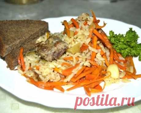 Плов с яблоками в духовке