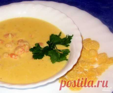 Кукурузный суп с креветками (вариант рецепта)
