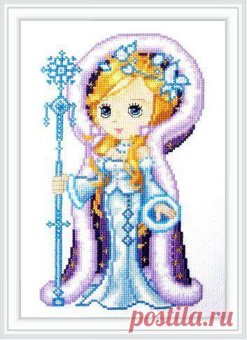 Вышивка крестиком. Снежная принцесса. / Новые дети