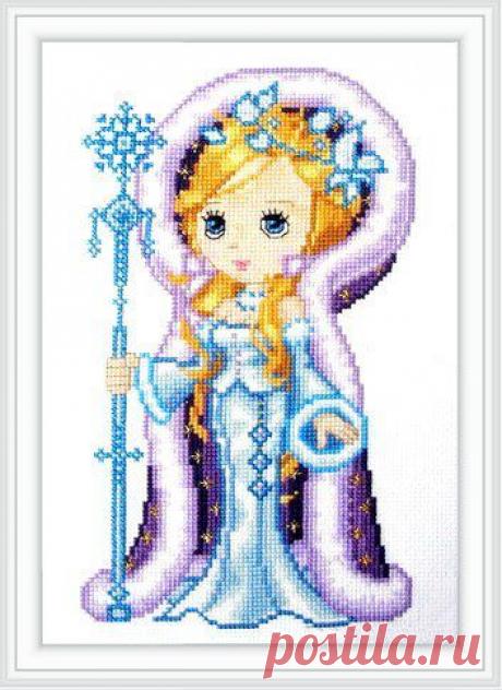 Вышивка крестиком. Снежная принцесса. / Новые дети