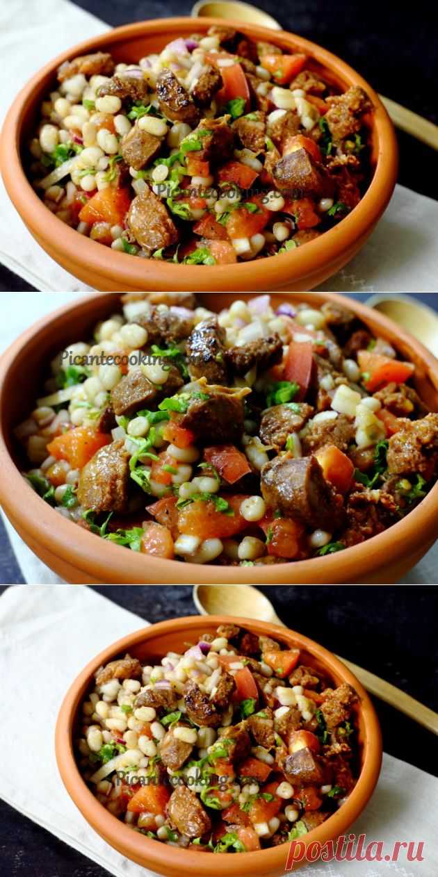 Салат из фасоли с чоризо | Picantecooking