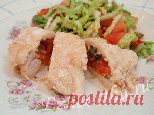 Куриные рулетики с овощами | Домашняя кулинария
