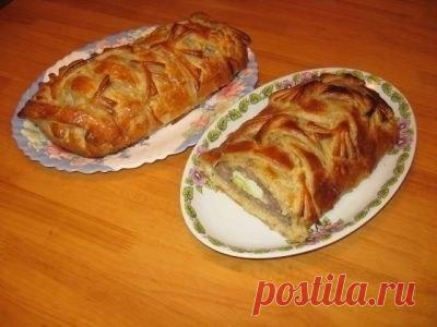 Как приготовить мясной рулет в тесте по-домашнему - рецепт, ингридиенты и фотографии