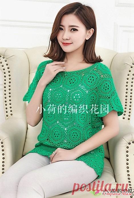 Изумрудная кофточка 