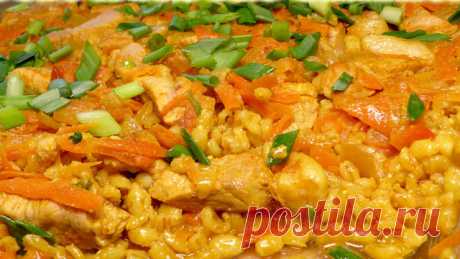 Запеченная перловка с мясом в духовке – пошаговый рецепт с фотографиями