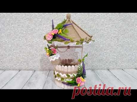 Декоративный Колодец Своими Руками - Decorative Mini Well. DIY