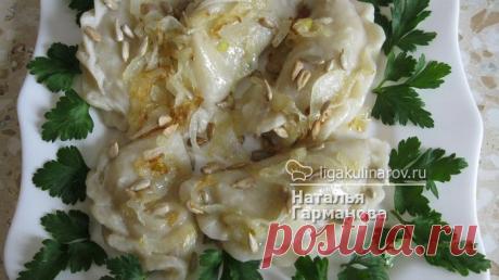 Вареники с сырой картошкой рецепт пошаговый от Лиги Кулинаров. Рецепт вареников с сырой картошкой, рецепты Лиги Кулинаров.