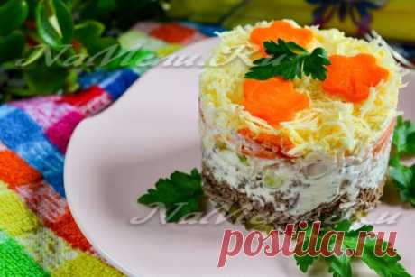 Салат из куриной печени с соленым огурцом, рецепт с фото - очень вкусный