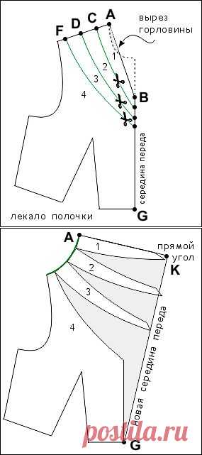 Майка с драпировкой "качели"