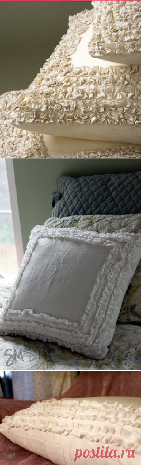 Нежная легкость. Оригинальный декор подушки