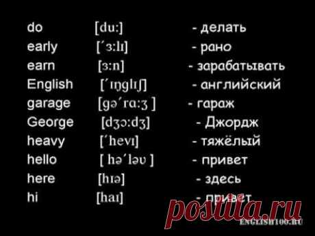 Словарь к уроку &quot;Транскрипция&quot;