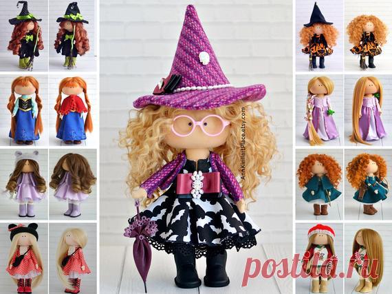 Witch Magic Doll, Sorceress Nursery Baby Doll, Fairy Custom Doll Handmade, Decor Textile Doll, Tilda Interior Doll Art Cloth Doll by Maria K Hello, dear visitors!  This is handmade cloth doll created by Master Maria K (Moscow, Russia).  Doll is 26 cm (10 inch) tall and made of only quality materials. All dolls stated on the photo are mady by Maria K. You can find them in our shop searching by artist name: